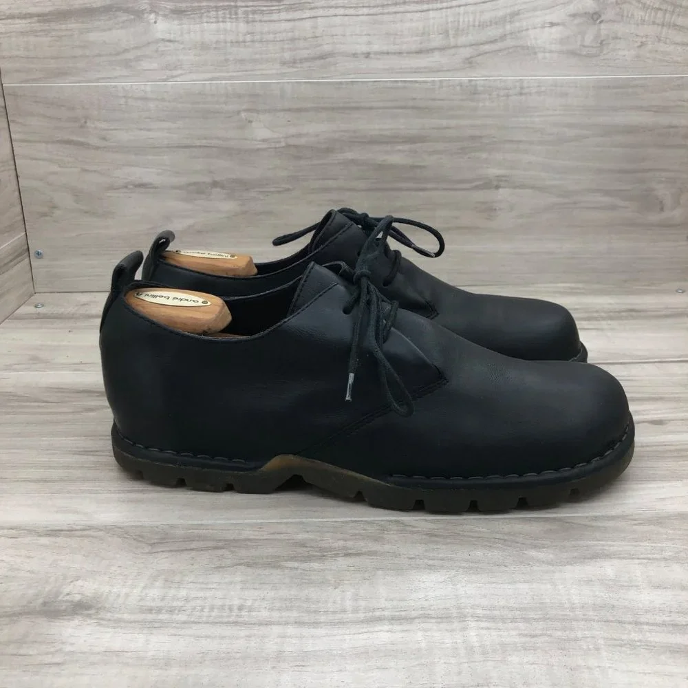 Cole Haan Shoes Mens 11 M Black Leather Lace Up Chunky Chukka Casual